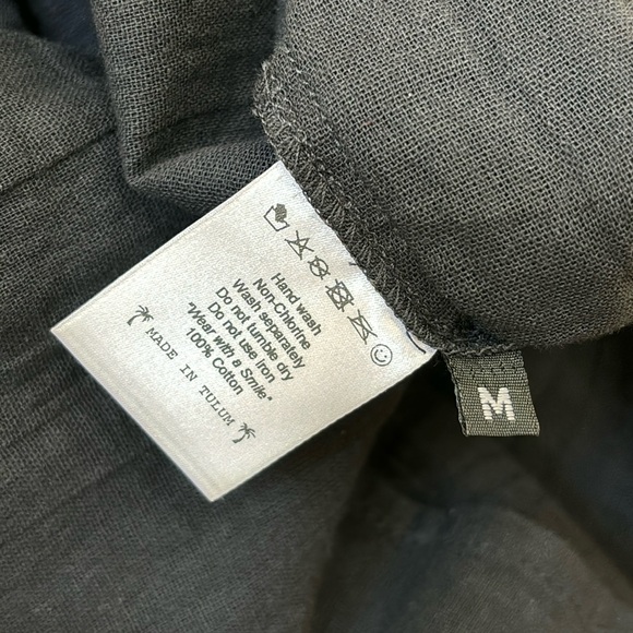 NWT De La Rosa Off the Shoulder Cotton Gauze Mini Dress Medium - Picture 10 of 10